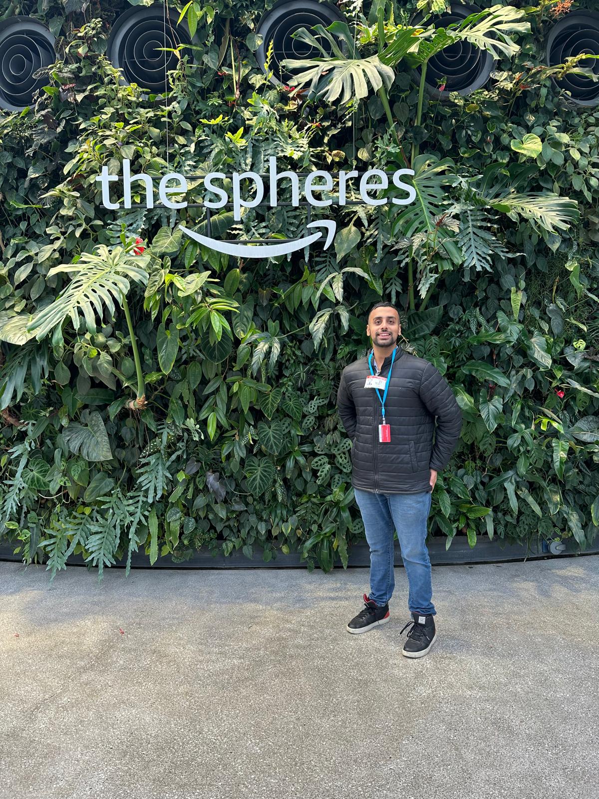 Somesh Sharma at Amazon The Spheres during the Fire TV App Partner Summit